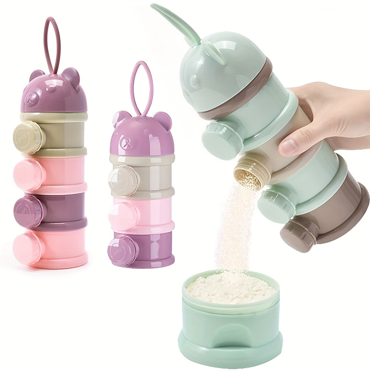 Food Snacks For 1 Year Old - Large Capacity Baby Milk Powder Container