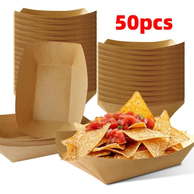 Disposable Kraft Paper Hotdog  - огляд і ціна Food Snacks Restaurant