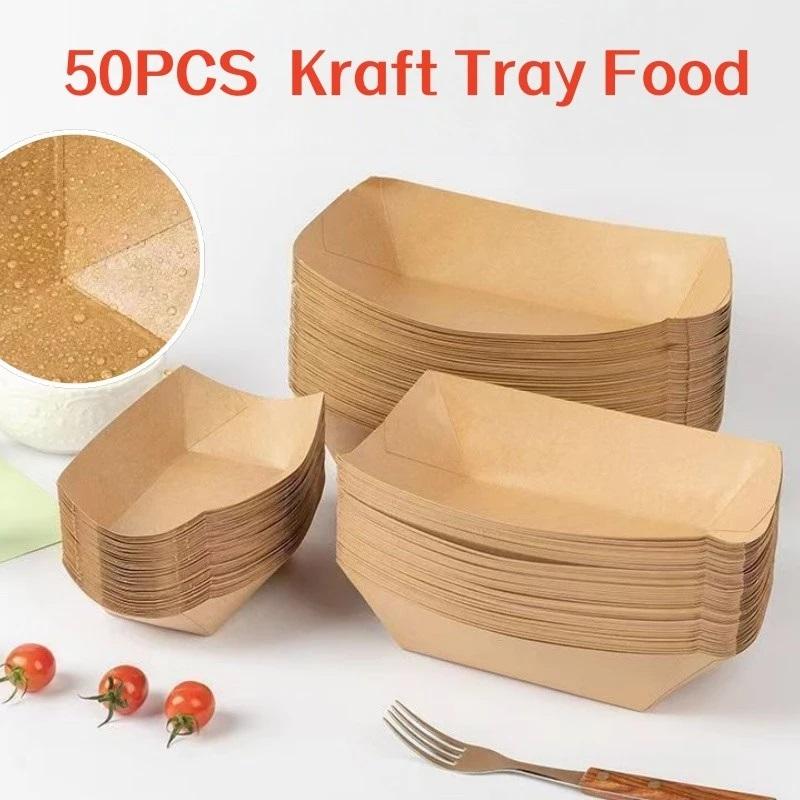 Disposable Kraft Paper Hotdog  - огляд і ціна Food Snacks Restaurant