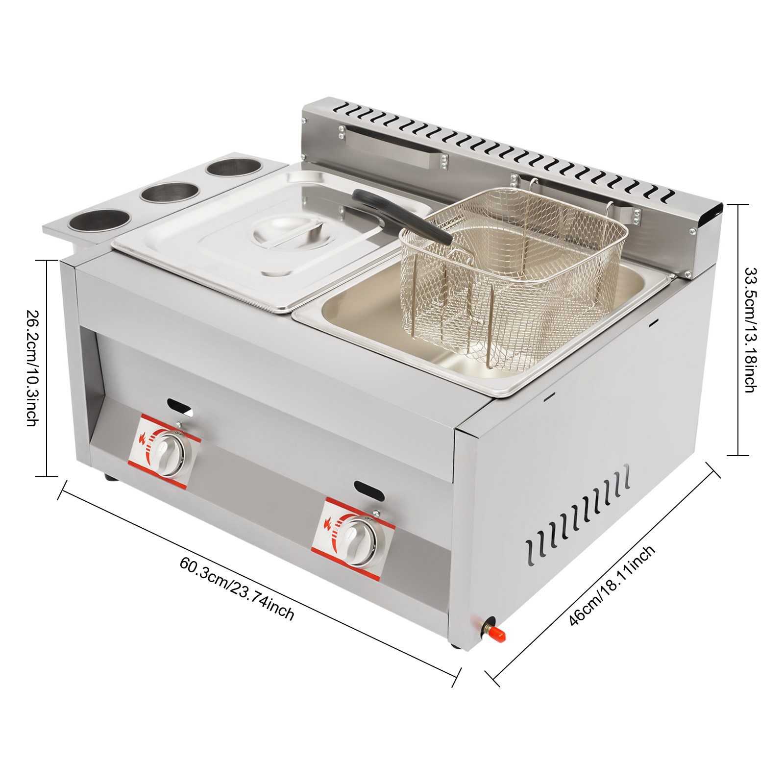 Commercial Deep Fryer 2-Tank 6 - огляд і ціна Food Snacks Restaurant