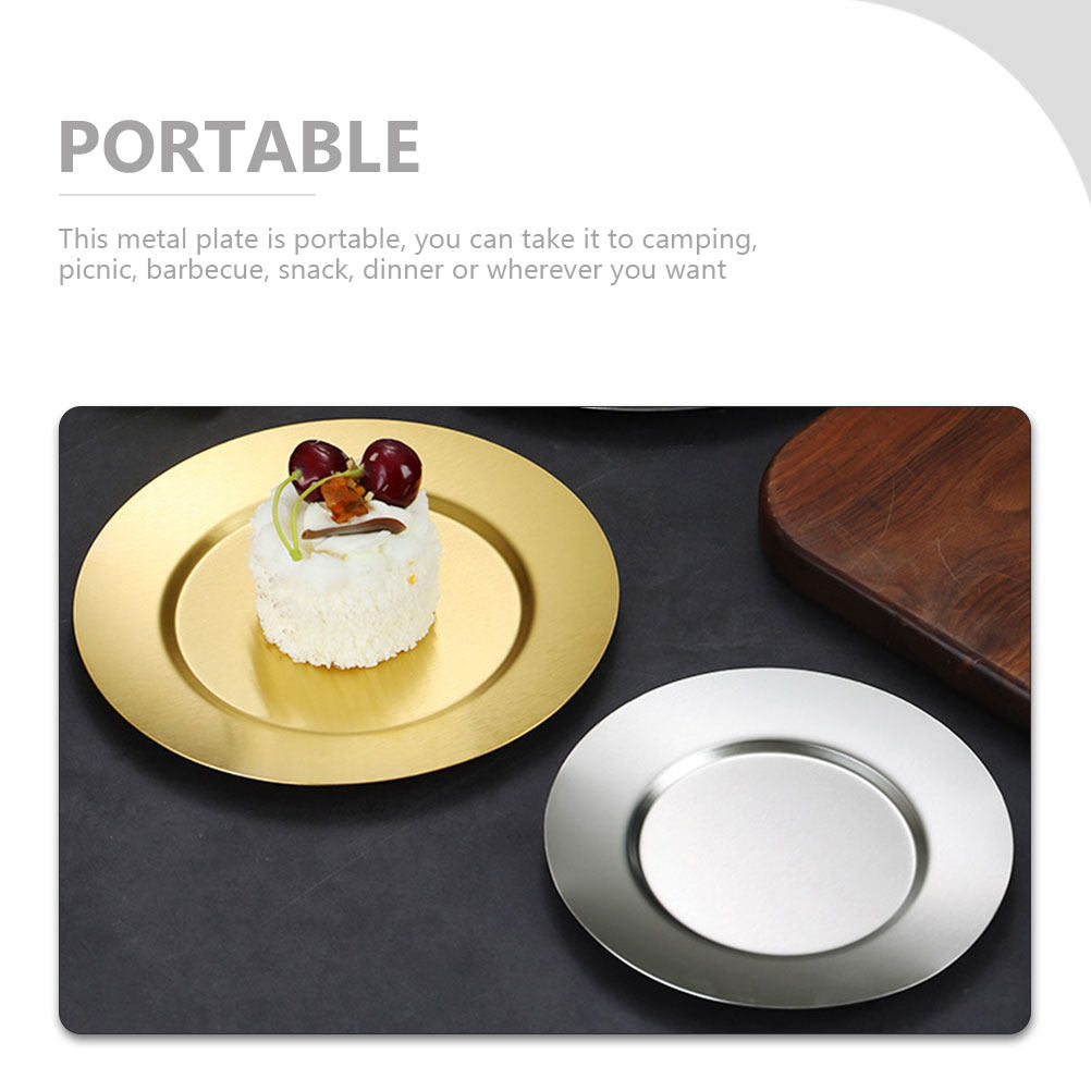 Stainless Steel Round Plate Fo - огляд і ціна Food Snacks For Camping