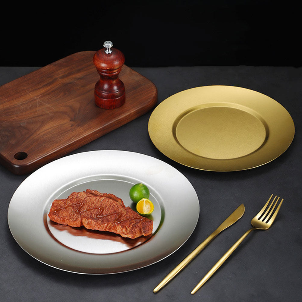 Stainless Steel Round Plate Fo - огляд і ціна Food Snacks For Camping