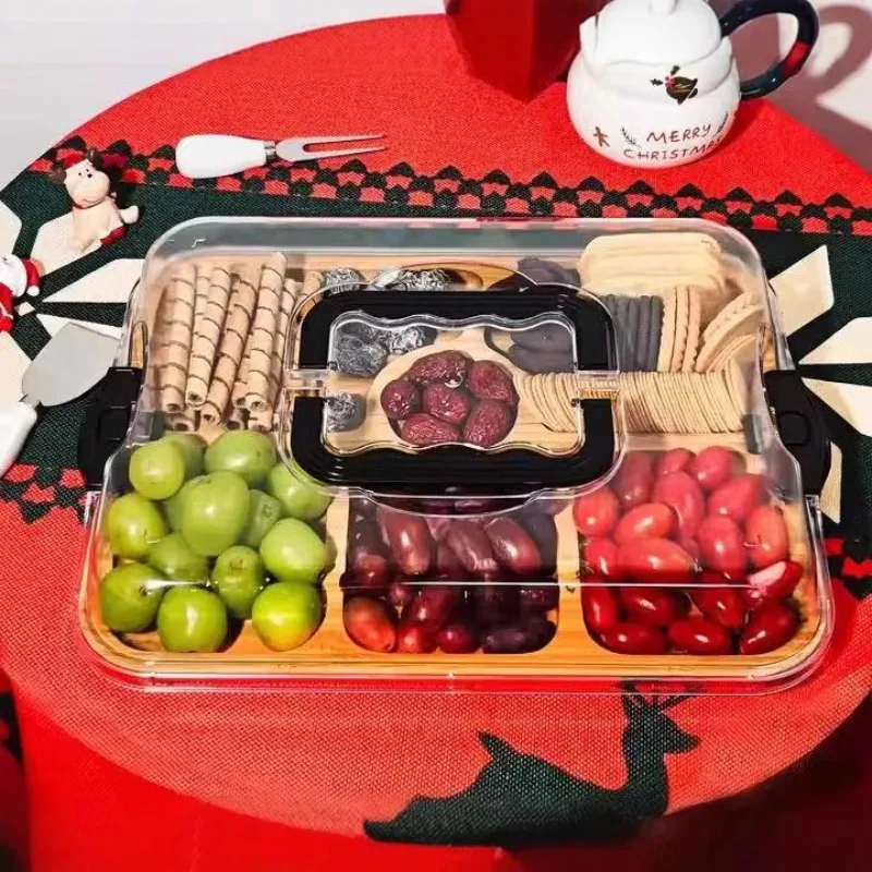 Wooden Cheese Board Snack Tray - огляд і ціна Food Snacks For Camping